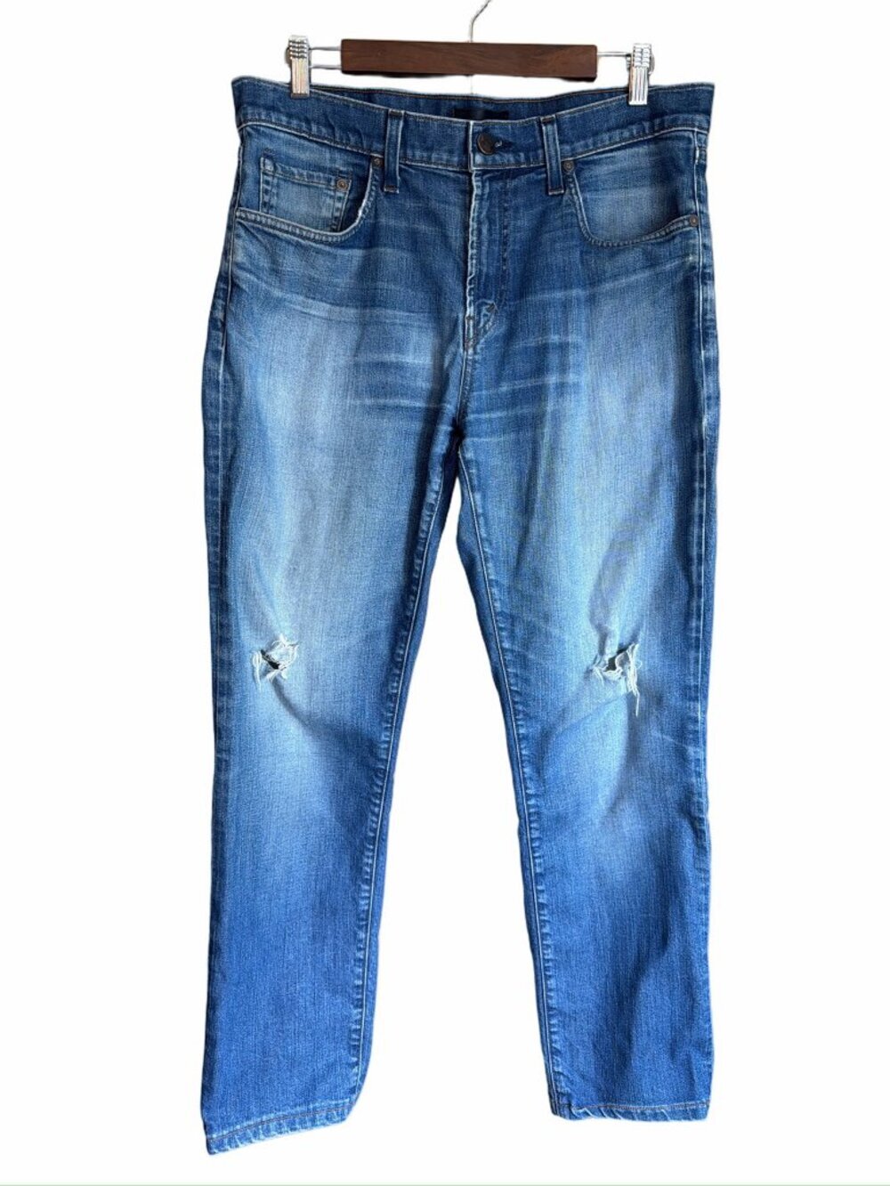 J Brand Tyler Blue Denim Distressed Jeans Size 34